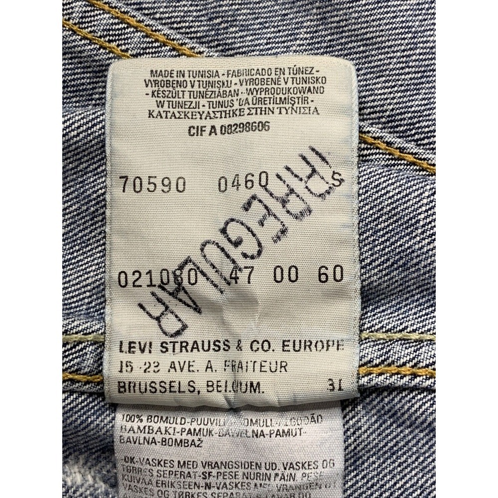 Levis Jacket Womens Size Small Vintage Distressed‎ Vintage IRREGULAR Stamped - Picture 9 of 14